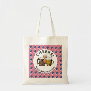 Beers Cheers USA FLAG American Gepersonaliseerd Ca Tote Bag