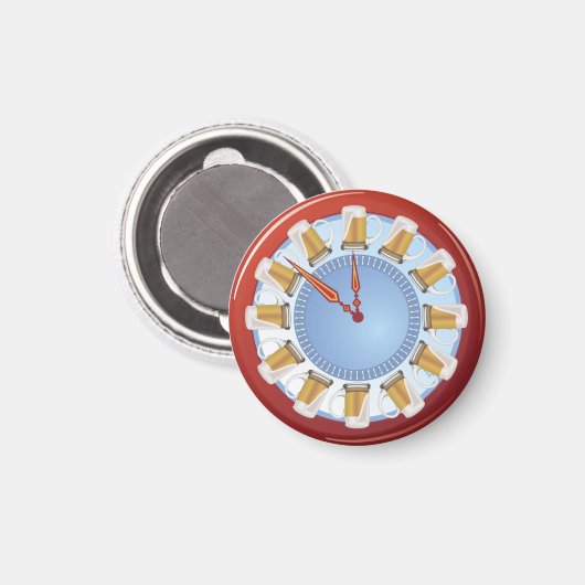 BEERS O'-klok Magneet (Voorkant / Achterkant)