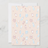 Beers Rustic Hand Drawn Funny Beer Birthday Kaart (Achterkant)