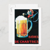 Beers van Chartres Promotional Poster Briefkaart (Voorkant / Achterkant)