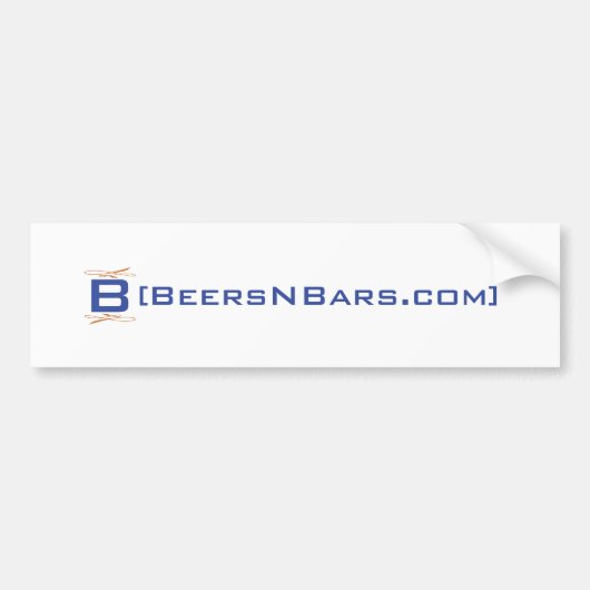 BeersNBars.com-Bumpersticker Bumpersticker (Voorkant)