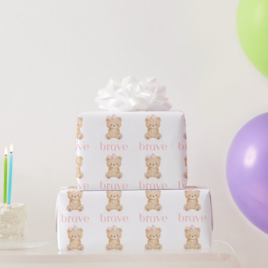 beertje dapper kind kanker zieke kinderen schattig cadeaupapier (Feestgeschenken)
