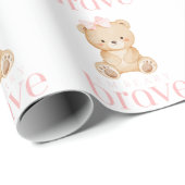 beertje dapper kind kanker zieke kinderen schattig cadeaupapier (Rol Hoek)