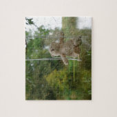 Beertje op schommel aan boom legpuzzel (Verticaal)