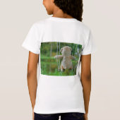 Beertje op schommel aan boom t-shirt (Achterkant)