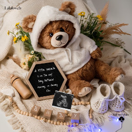 Beertje Wacht Teddybeer Zwangerschapsaankondiging Feestdagenkaart