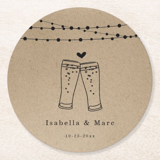 Beertoast Ronde Kartonnen Onderzetter (Voorkant)