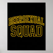 Beerual Squad Matching Group Bachelor Party Design Poster (Voorkant)