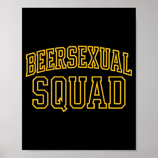 Beerual Squad Matching Group Bachelor Party Design Poster (Voorkant)