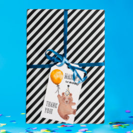 Beerwelp Verjaardag Bedankt Tags – Teddy Beer Favo Cadeaulabel