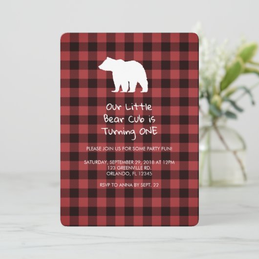 Beerwelp wordt één verjaardagsfeest uitnodiging (Staand voorkant)