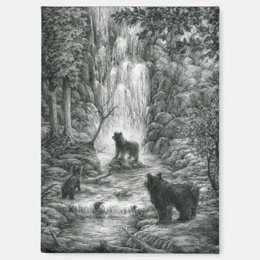 Beerwelpen bezoeken de waterval magneet (Voorkant)