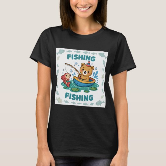 Beerwelpje vissen. t-shirt (Voorkant)