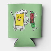 Beerworst Octoberfest Oktoberfest lederhosen Blikjeskoeler (Voorkant)