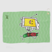 Beerworst Octoberfest Oktoberfest lederhosen Golfhanddoek (Horizontaal)