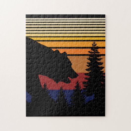 Beerwoud Vintage Kleur Legpuzzel (Verticaal)