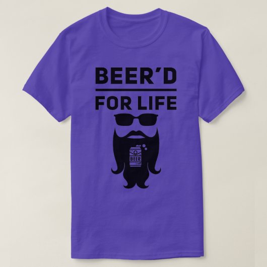 Beerx27d voor het leven Royal Blue T-shirt (Design voorkant)