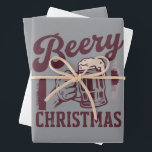 Beery Christmas  Feestfeest Jongens Bier Inpakpapier Vel<br><div class="desc">Beery Christmas  Feestfeest Jongens Bier</div>