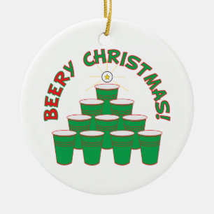 BEERy Kerstmis! Keramisch Ornament