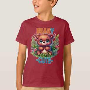 Beery Schattig. Teddybeer cartoon lachend. Grappig T-shirt