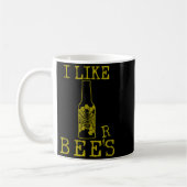 Bees & Beer - Funny Quote Beekeeng Beekeeper G Koffiemok (Links)