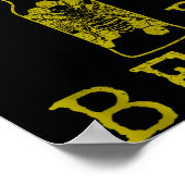 Bees &amp; Beer - Funny Quote Beekeeng Beekeeper G Poster (Hoek)