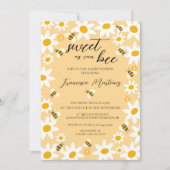 Bees and Daisies Baby Shower Invitation Kaart (Voorkant)