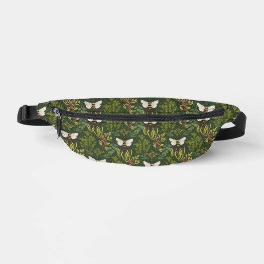 Bees and Foliage Fanny Pack Heuptasje (Voorkant)