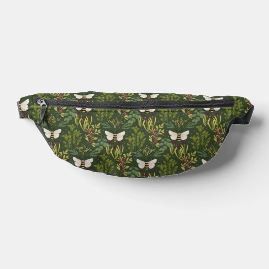 Bees and Foliage Fanny Pack Heuptasje (Liggend)
