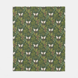 Bees and Foliage Fleece Blanket