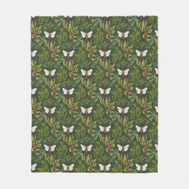 Bees and Foliage Fleece Blanket Deken