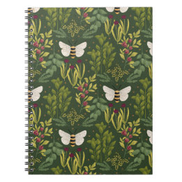 Bees and Foliage Spiral Notebook Notitieboek