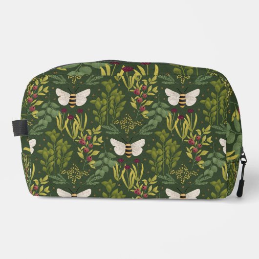 Bees and Foliage Toiletry Bag Toilettasje (Voorkant)