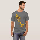 Bees and Honey mit Bienen und Honigwaben T-shirt (Voorkant volledig)