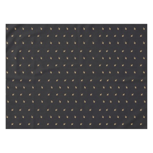 Bees – Bienen – Bee – Biene black Tafelkleed (Voorkant (Horizontaal))