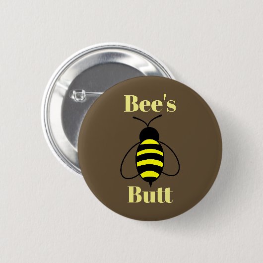 Bee's Butt Button (Voorkant /achterkant)