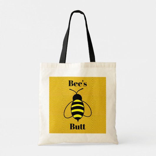 Bee's Butt Canvas tas (Achterkant)