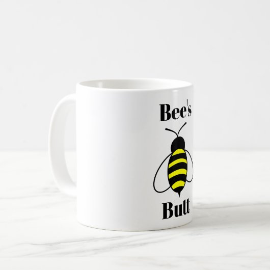 Bee's Butt Coffee Mok (Voorkant links)