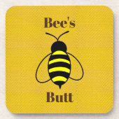 Bee's Butt Drank Coaster Bier Onderzetter (Voorkant)