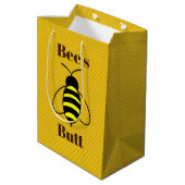 Bee's Butt Gift Bag Medium Cadeauzakje (Achterkant Gekanteld)