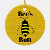 Bee's Butt Keramisch Ornament (Voorkant)