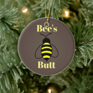 Bee's Butt Keramisch Ornament