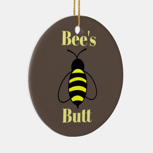 Bee's Butt Keramisch Ornament (Rechts)