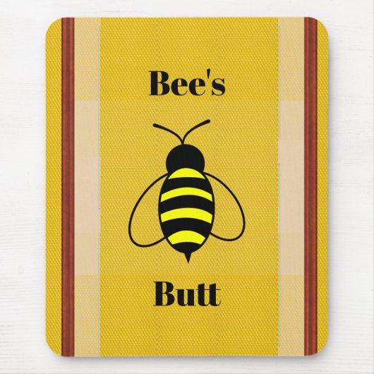 Bee's Butt Muismat (Voorkant)