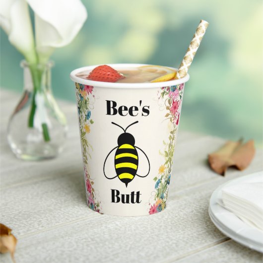 Bee's Butt Paper Cup Papieren Bekers (Insitu)