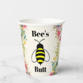 Bee's Butt Paper Cup Papieren Bekers (Voorkant)