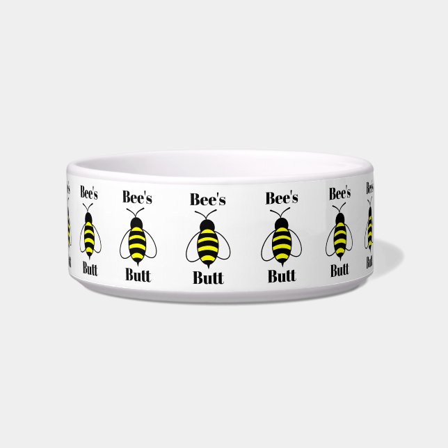 Bee's Butt Pet Bowl Voerbakje (Voorkant)