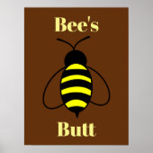 Bee's Butt Poster (Voorkant)