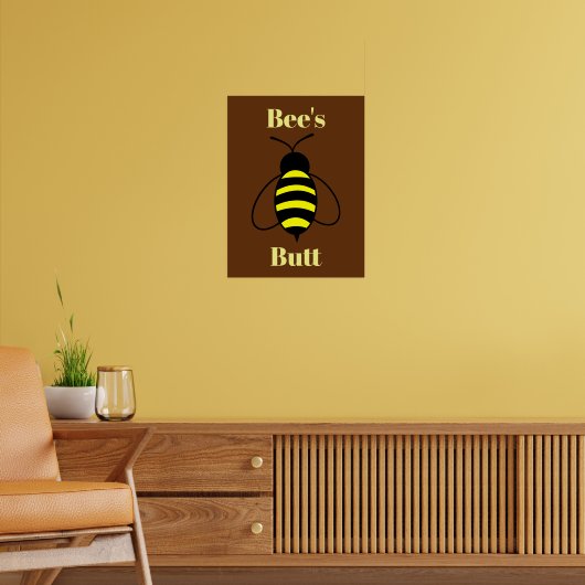 Bee's Butt Poster (Woonkamer 2)