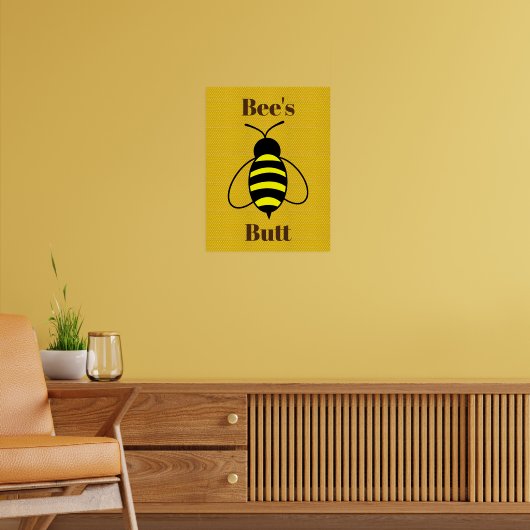 Bee's Butt Poster (Woonkamer 2)